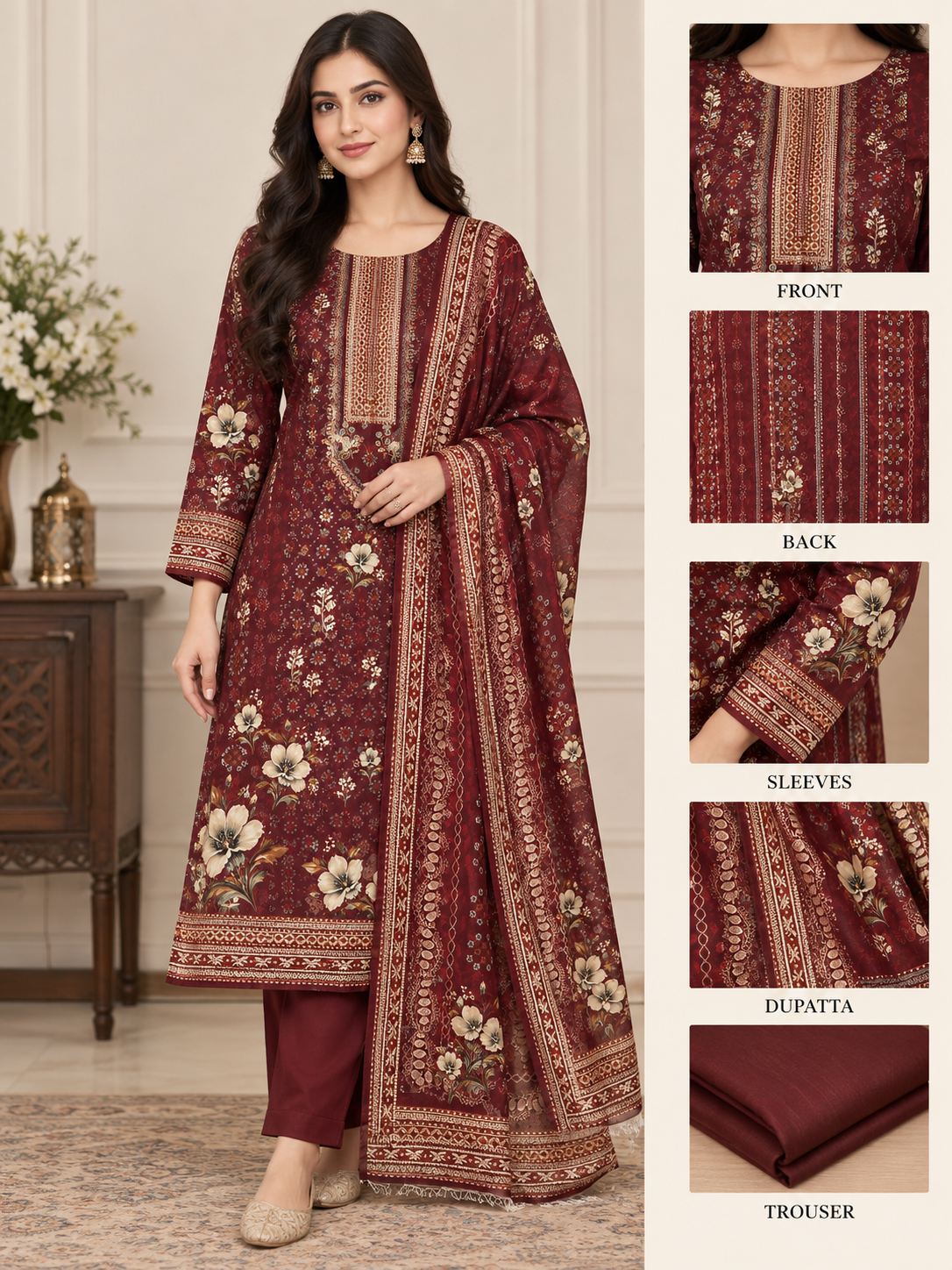 khader 3 piece suit